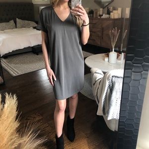 Casual dark gray dress